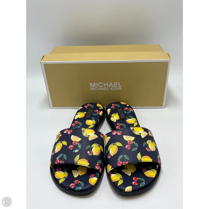 New! Shoes Designer By Michael Kors In Nautical Print, Size: 7.5