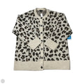New! Sweater Cardigan By J. Crew In Animal Print, Size: Xl