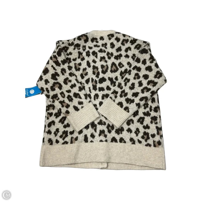 New! Sweater Cardigan By J. Crew In Animal Print, Size: Xl
