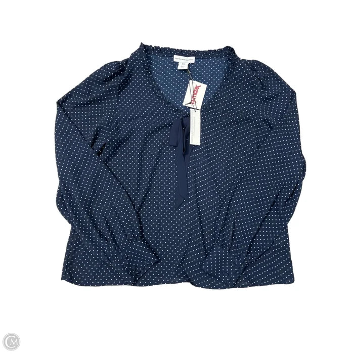 New! Top Long Sleeve By Cupcakes And Cashmere In Polkadot Pattern, Size: S