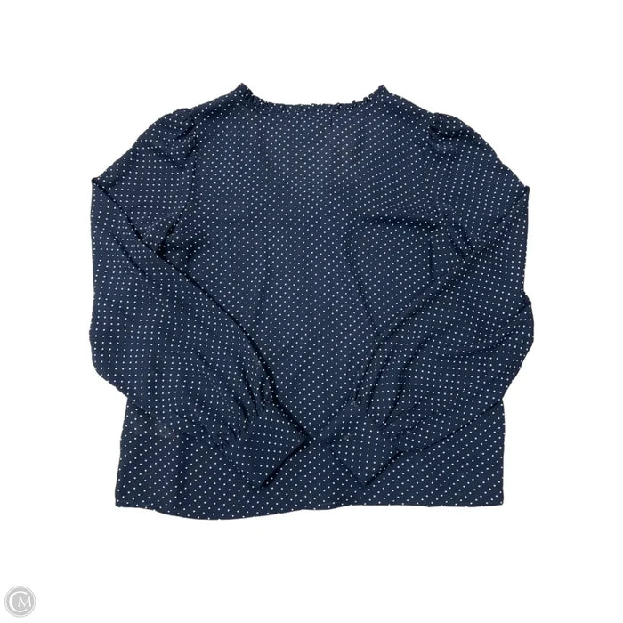 New! Top Long Sleeve By Cupcakes And Cashmere In Polkadot Pattern, Size: S