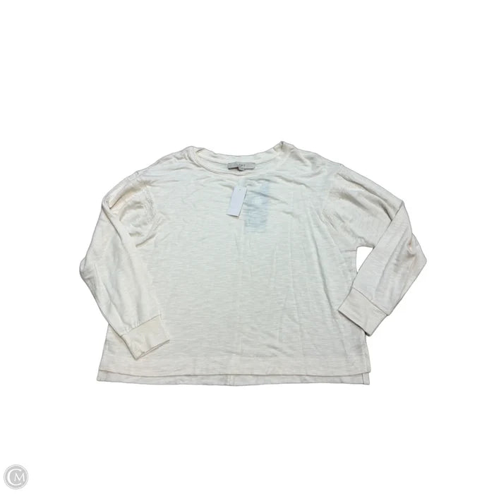New! Top Long Sleeve By Loft In Cream, Size: Xs