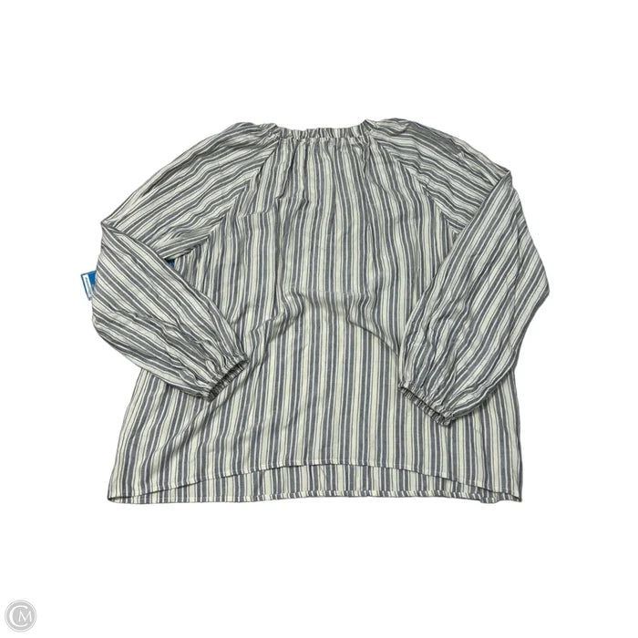 New! Top Long Sleeve By Paige In Striped Pattern, Size: Xl