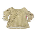 New! Top Long Sleeve By Vince Camuto In Polkadot Pattern, Size: L
