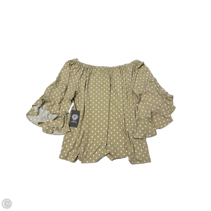 New! Top Long Sleeve By Vince Camuto In Polkadot Pattern, Size: L