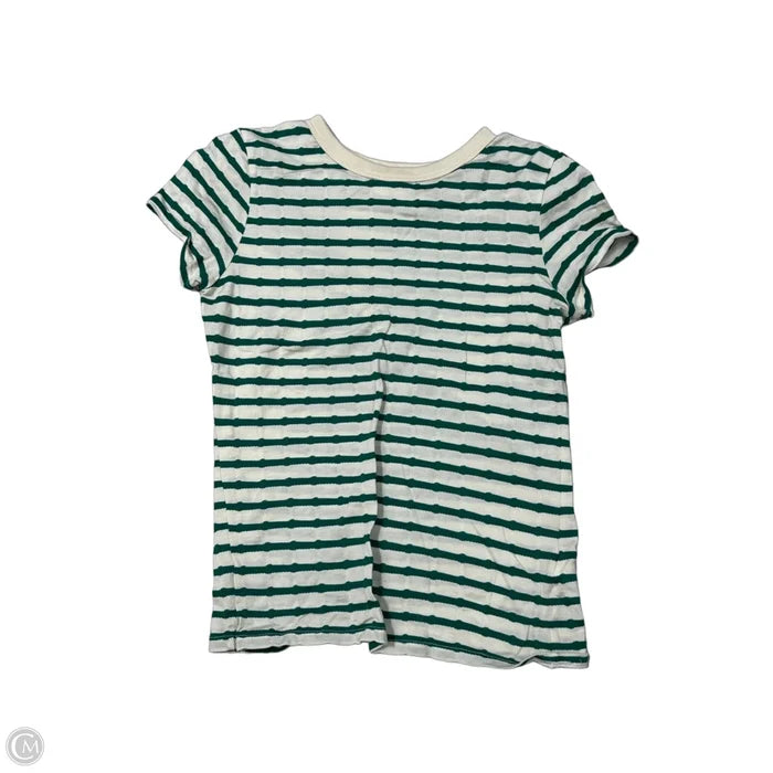 New! Top Short Sleeve By Nation In Striped Pattern, Size: S