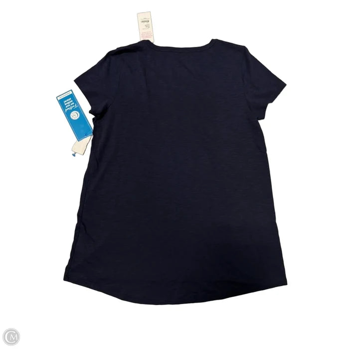 New! Top Short Sleeve Designer By Lilly Pulitzer In Navy, Size: M