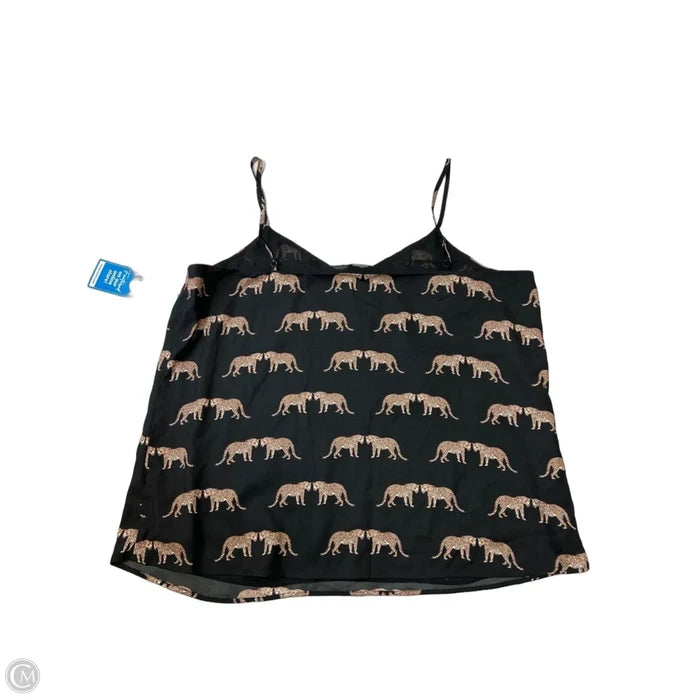 New! Top Sleeveless By Ann Taylor In Animal Print, Size: Xl
