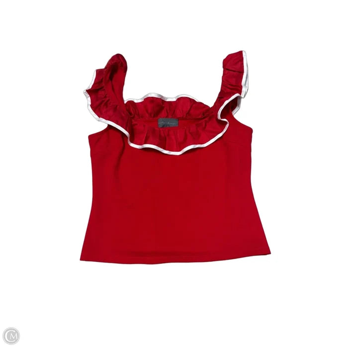 New! Top Sleeveless By Sunday In Brooklyn In Red, Size: L