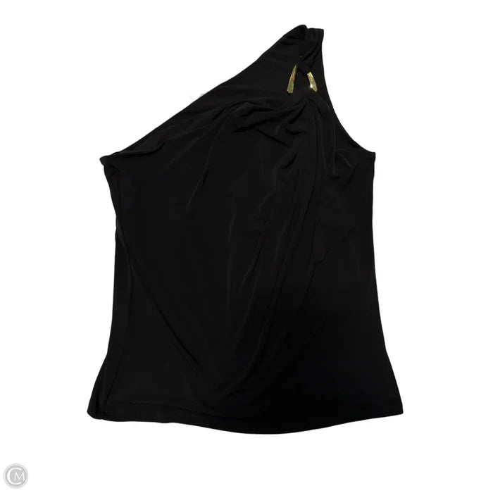 New! Top Sleeveless Designer By Michael Kors In Black & Gold, Size: L