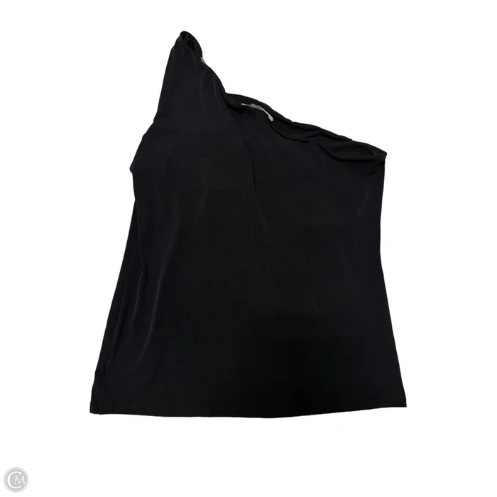 New! Top Sleeveless Designer By Michael Kors In Black & Gold, Size: L