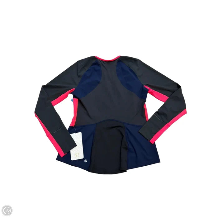 New! Trail Bound Top Long Sleeve Crewneck By Lululemon In Black & Pink, Size: L