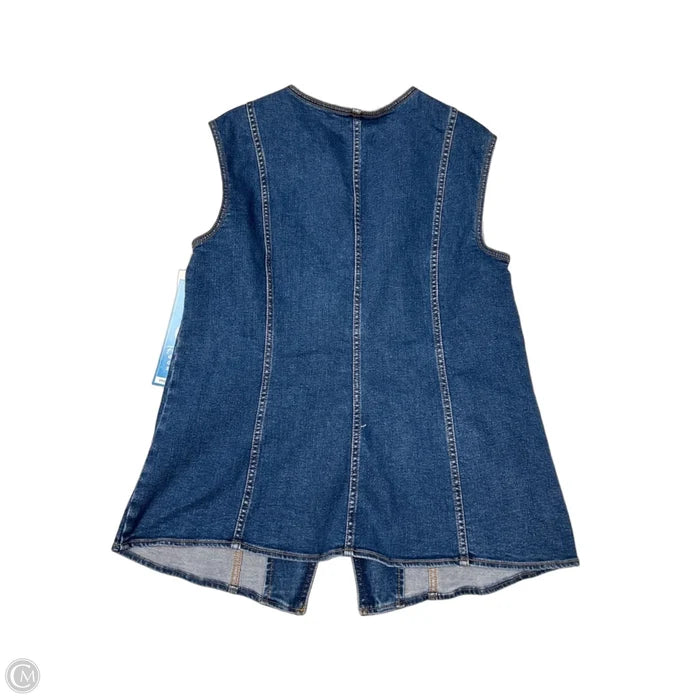 New! Vest Top Sleeveless By Talbots In Blue Denim, Size: M