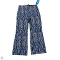 Pants Wide Leg By Maeve In Blue & Grey, Size: M
