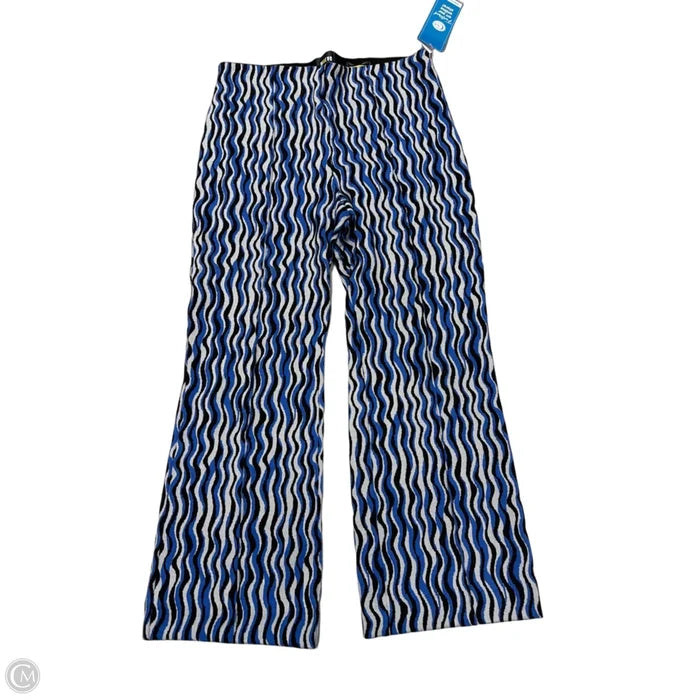 Pants Wide Leg By Maeve In Blue & Grey, Size: M