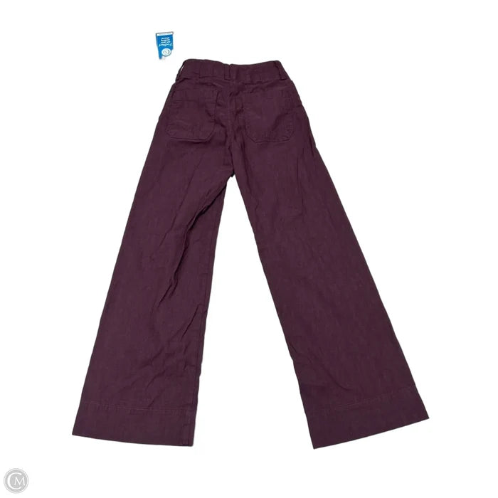 Pants Wide Leg By Maeve In Maroon, Size: 0p