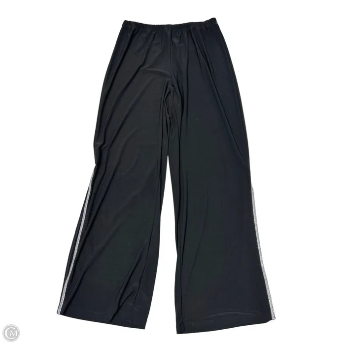 Pants Wide Leg By Roz And Ali In Black & Silver, Size: M