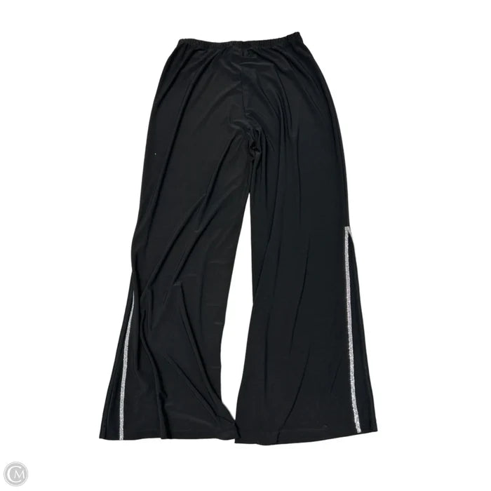 Pants Wide Leg By Roz And Ali In Black & Silver, Size: M