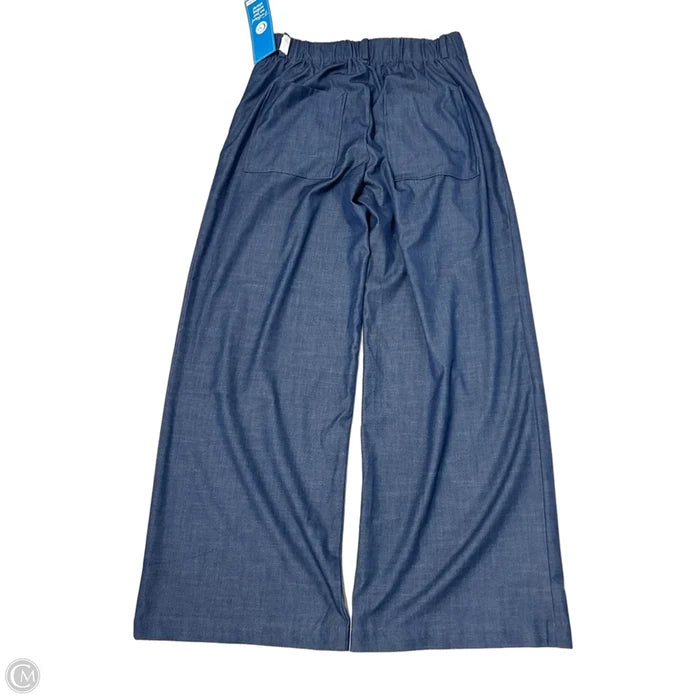 Pants Wide Leg By Zara In Blue, Size: M