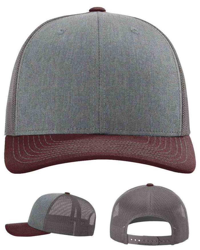 variant:Heather Grey/Charcoal/Maroon