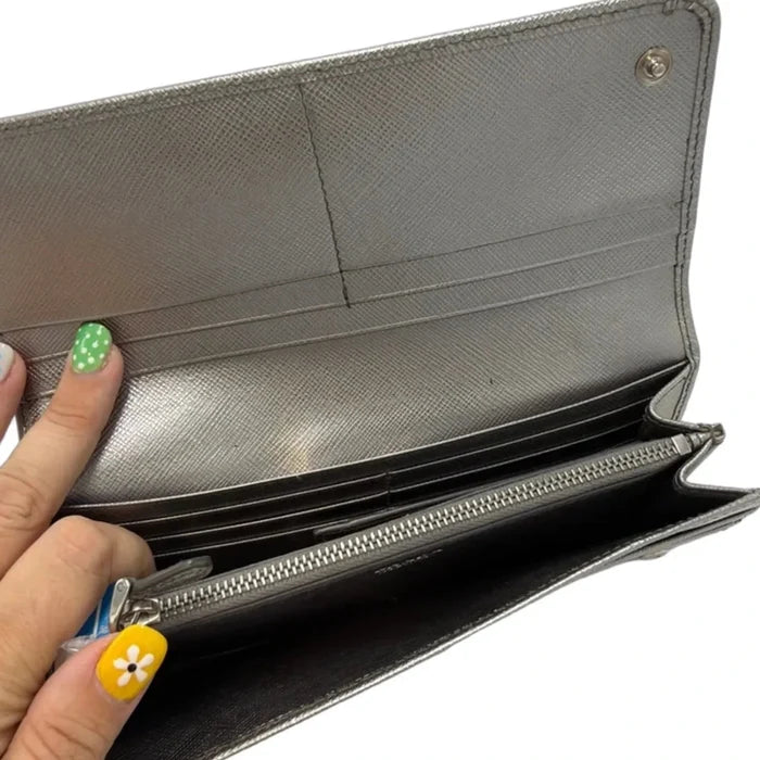 Prada Saffiano Continental Flap Luxury Wallet