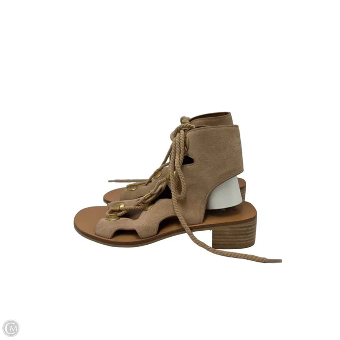 Sandals Designer By See By Chloe In Tan, Size: 8.5 (38.5)