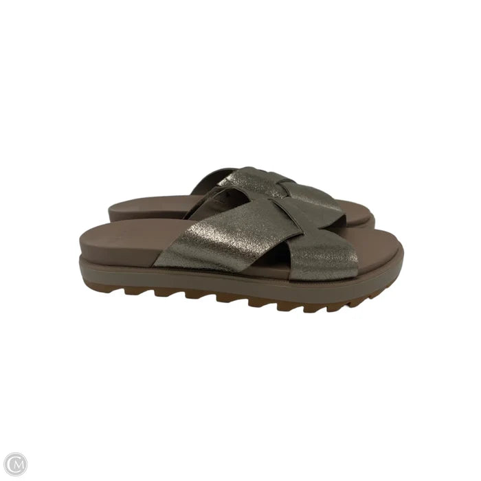 Sandals Designer By Sorel In Taupe, Size: 9