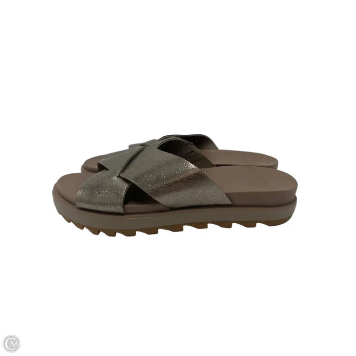 Sandals Designer By Sorel In Taupe, Size: 9