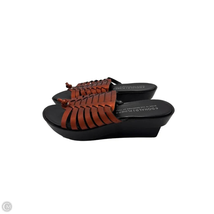 Sandals Heels Block By Donald Pliner In Orange, Size: 6