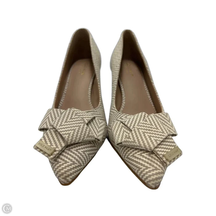 Shoes Designer By Cole-Haan In Cream & Grey, Size: 8.5