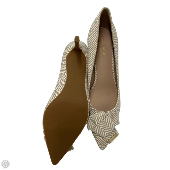Shoes Designer By Cole-Haan In Cream & Grey, Size: 8.5