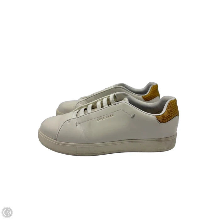 Shoes Designer By Cole-Haan In White & Yellow, Size: 8