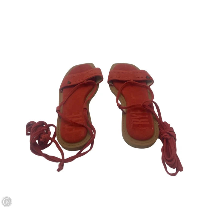 Shoes Designer By Frye In Orange, Size: 6