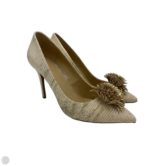 Shoes Designer By Michael Kors In Gold, Size: 11