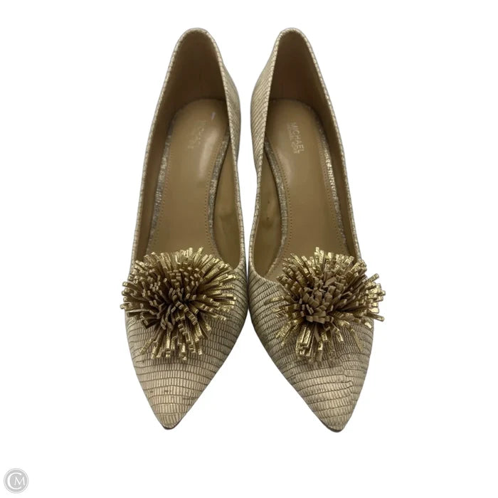 Shoes Designer By Michael Kors In Gold, Size: 11
