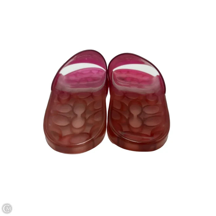 Shoes Designer By Coach In Pink, Size: 11