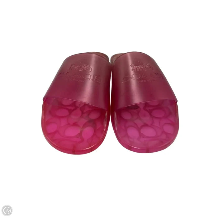 Shoes Designer By Coach In Pink, Size: 11