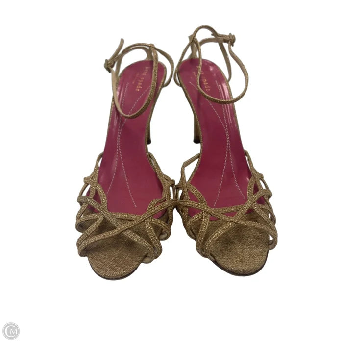 Shoes Designer By Kate Spade In Gold, Size: 9