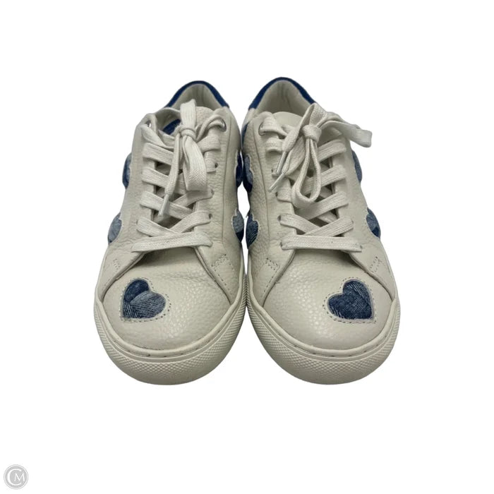 Shoes Designer By Kurt Geiger In Blue & White, Size: 7.5 (38)
