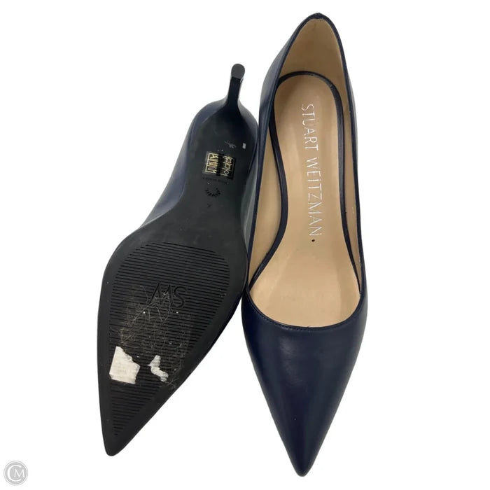 Shoes Designer By Stuart Weitzman In Blue, Size: 7