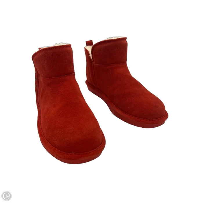 Shoes Flats By Bearpaw In Red, Size: 9