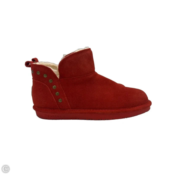 Shoes Flats By Bearpaw In Red, Size: 9