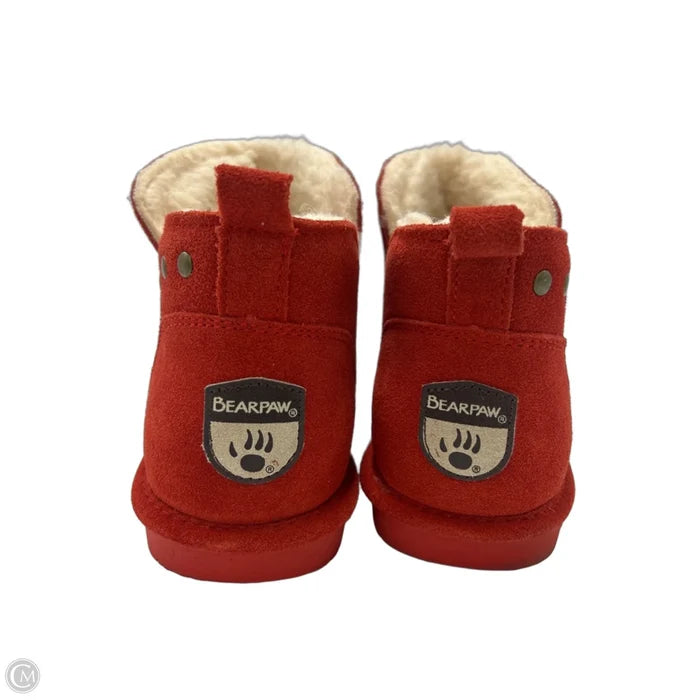 Shoes Flats By Bearpaw In Red, Size: 9