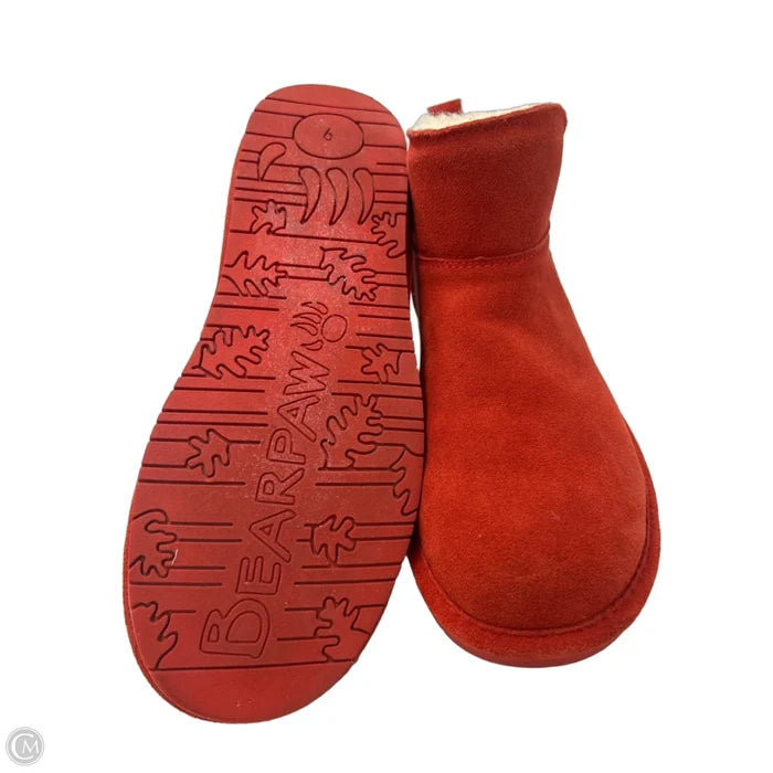 Shoes Flats By Bearpaw In Red, Size: 9
