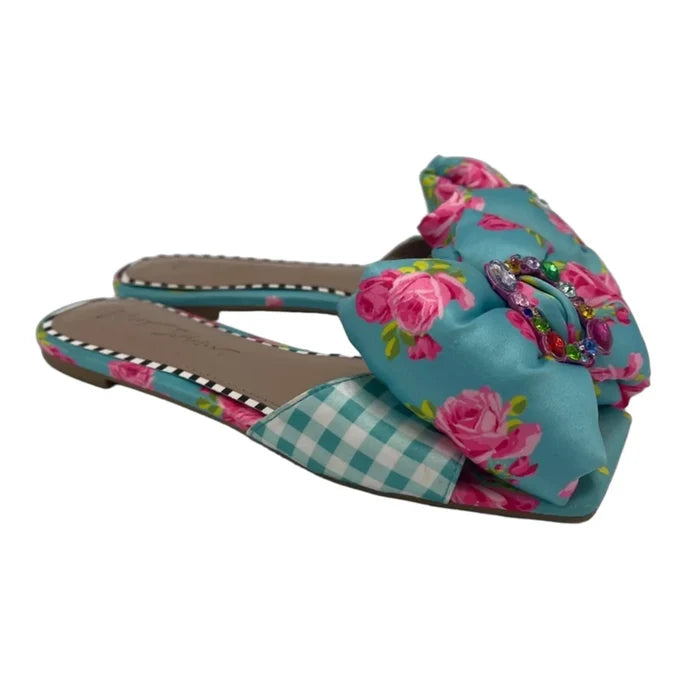 Shoes Flats By Betsey Johnson In Blue, Size: 6.5