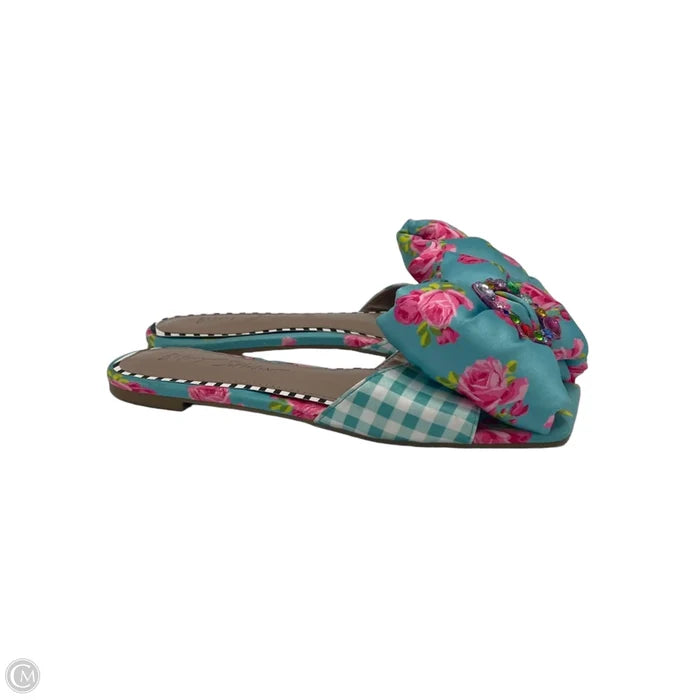 Shoes Flats By Betsey Johnson In Blue, Size: 6.5