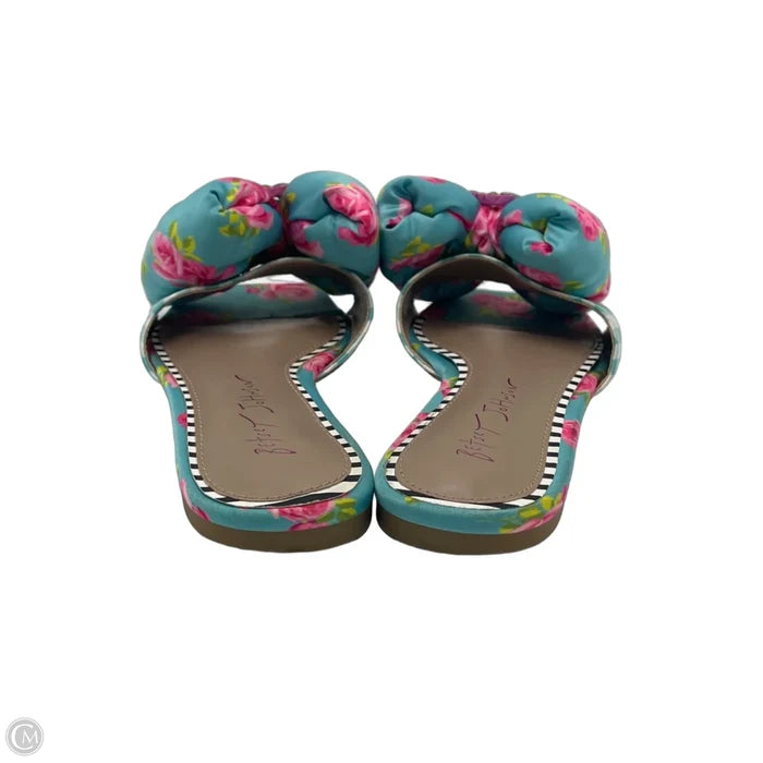 Shoes Flats By Betsey Johnson In Blue, Size: 6.5