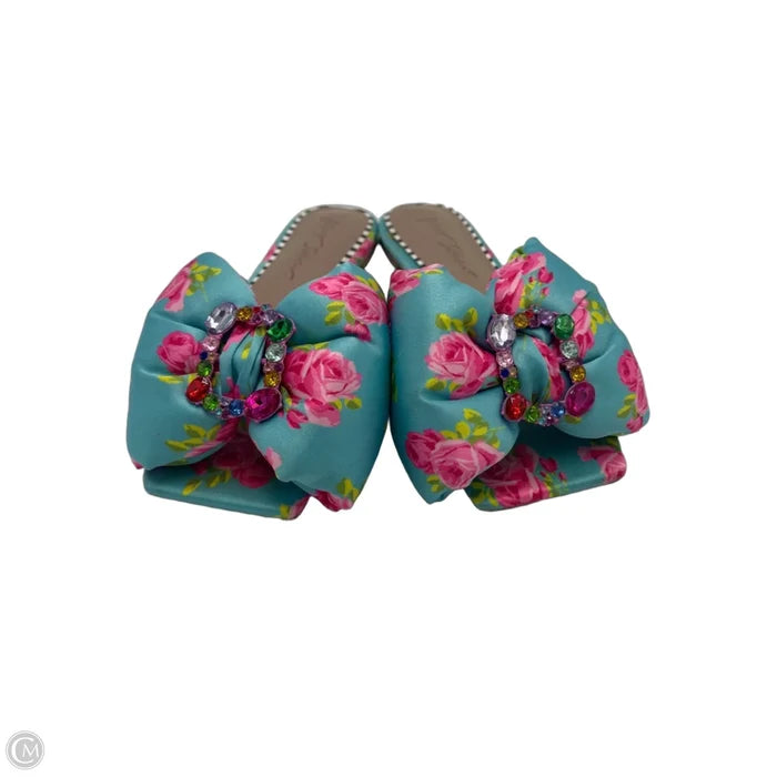 Shoes Flats By Betsey Johnson In Blue, Size: 6.5