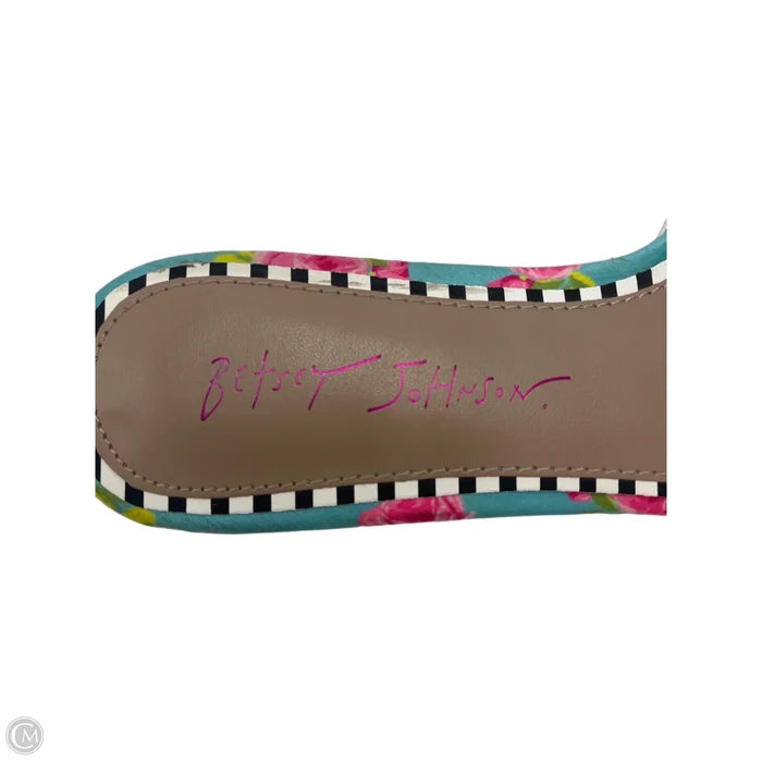 Shoes Flats By Betsey Johnson In Blue, Size: 6.5