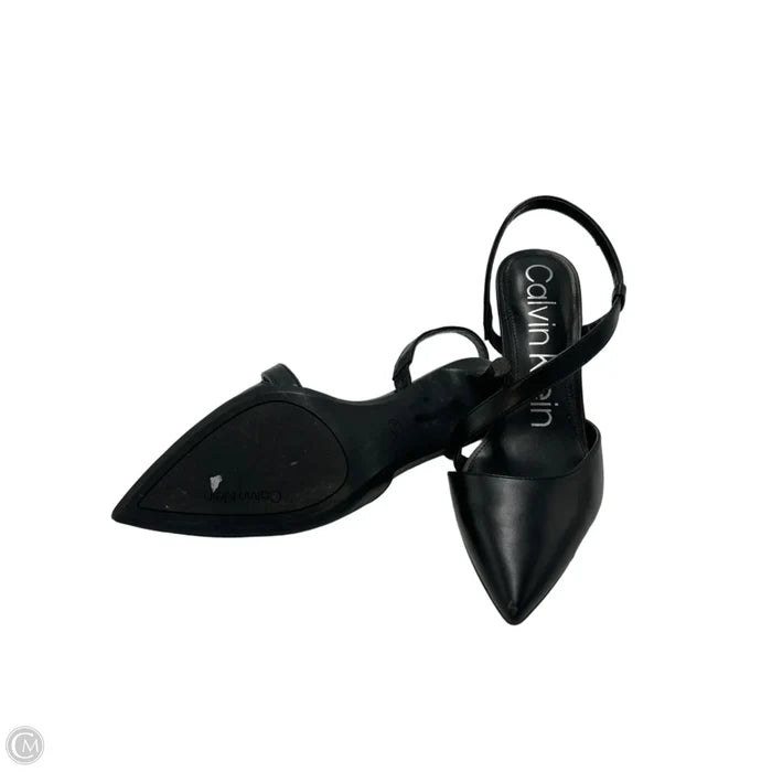 Shoes Heels Kitten By Calvin Klein In Black, Size: 9